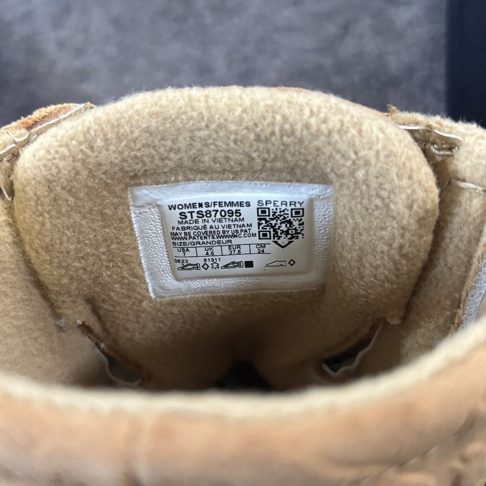 Sperry Women's 7M Beige Saltwater Waterproof Duck Boots NIB - Picture 12 of 13